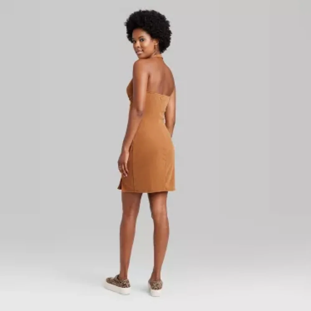 Wild Fable Shimmery Cut Out Halter Dress - Picture 3 of 5
